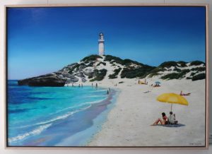 Pinkys Beach Rottnest Island original oil painting by Ben Sherar