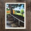 An original oil painting by Ben Sherar depicting a shaded view of a cottage on Rottnest Island
