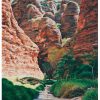 An original oil painting by Ben Sherar depicting the iconic sandstone rock formations in the East Kimberley's Purnululu National Park